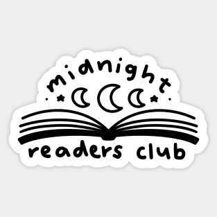 Midnight readers club Sticker